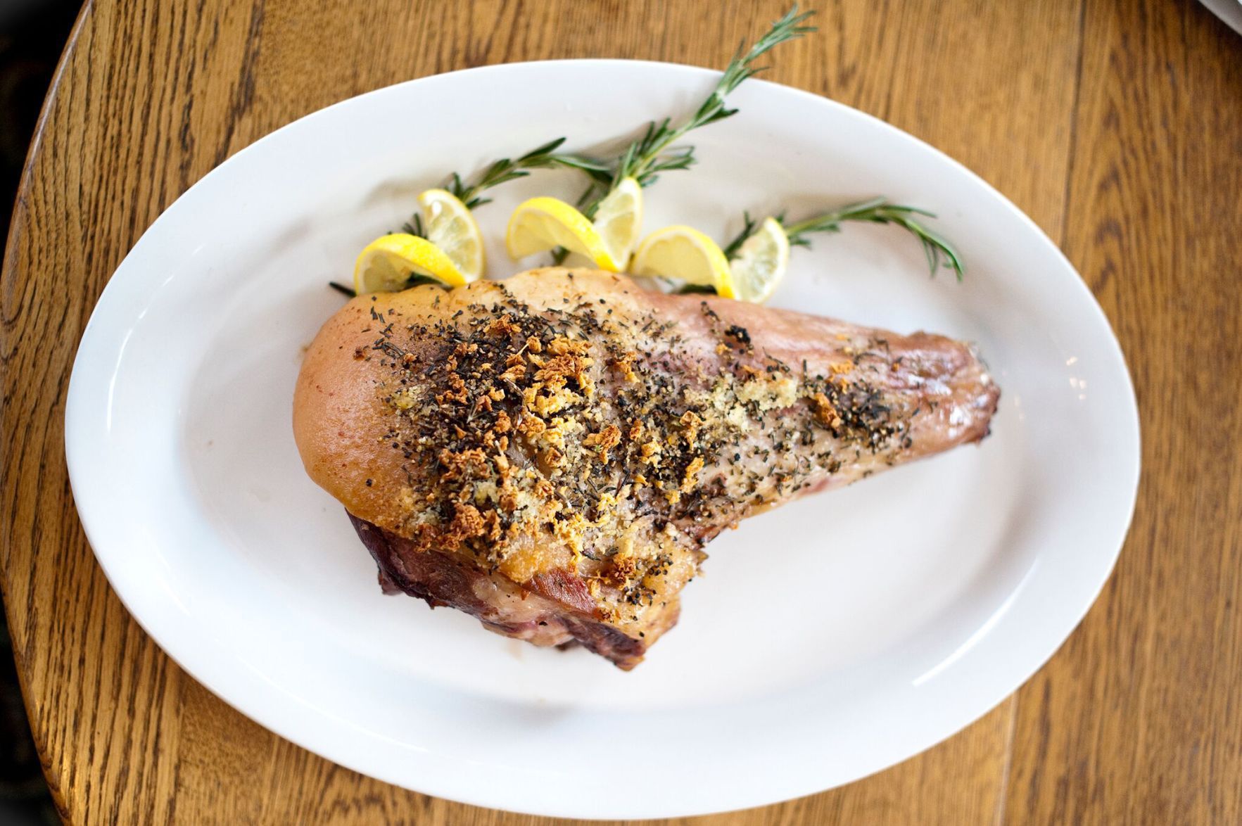 Leg of lamb at The Grand Hotel